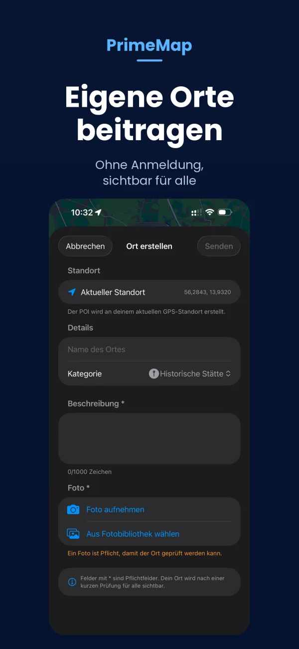 PrimeMap Favoriten – Lieblings-Sehenswürdigkeiten speichern