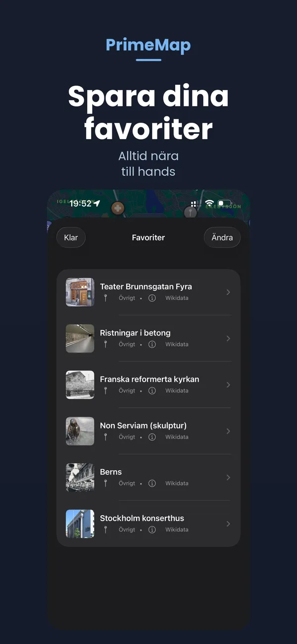 PrimeMap settings – 13 languages, AR, Apple Watch
